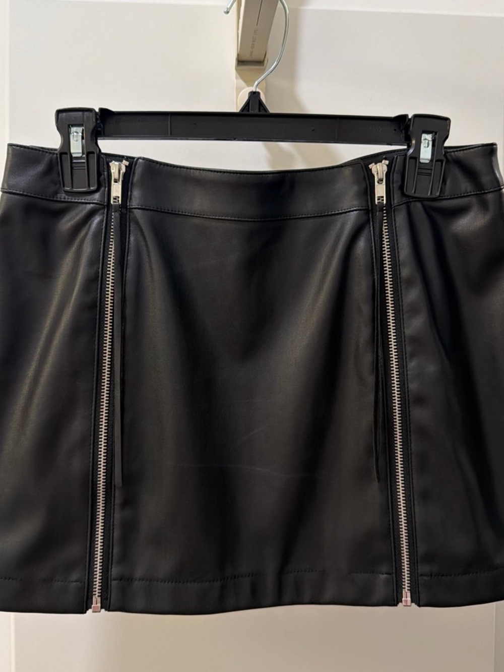 ASOS Black Faux Leather Mini Skirt